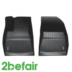 2befair Allwettermatten Fußraum vorn für das Tesla Model 3